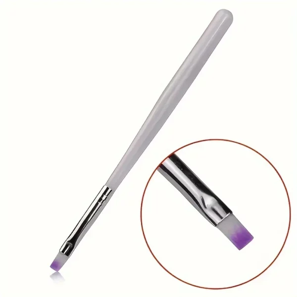 flat brush whitening gel applicator